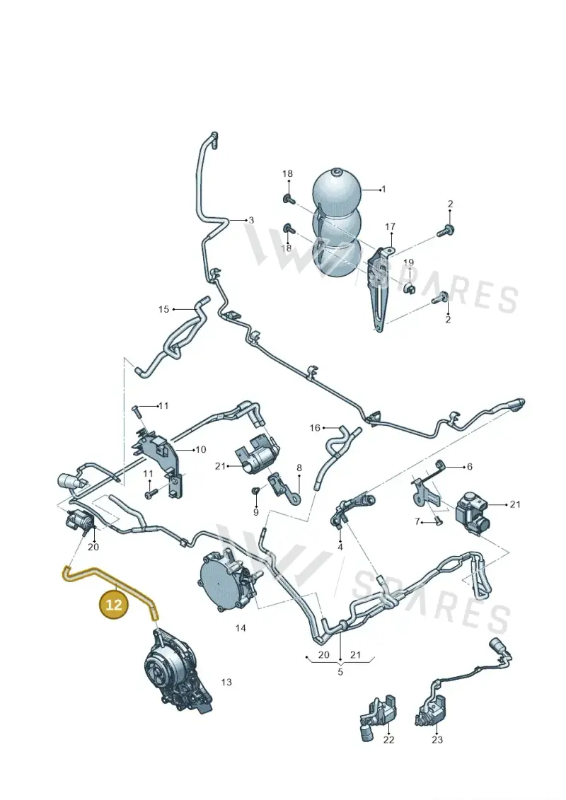 0P2131179B — Audi RS Q8 Quattro (2019-) diagram 819133900, position 12