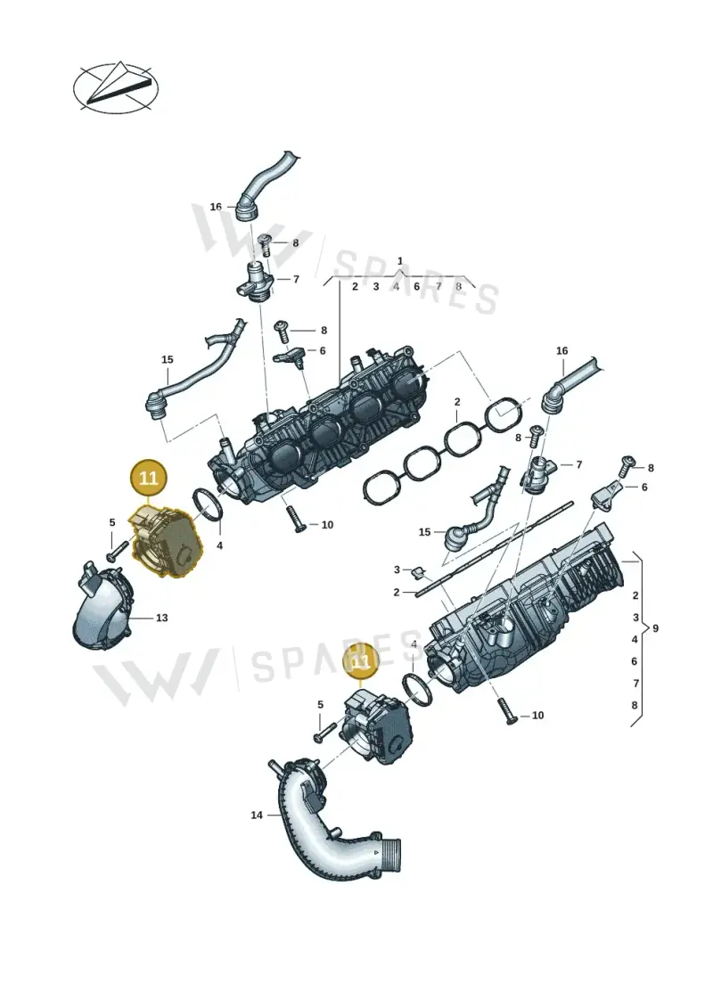 0P2133062C — Audi RS6 Avant (2019-) diagram 537133084, position 11