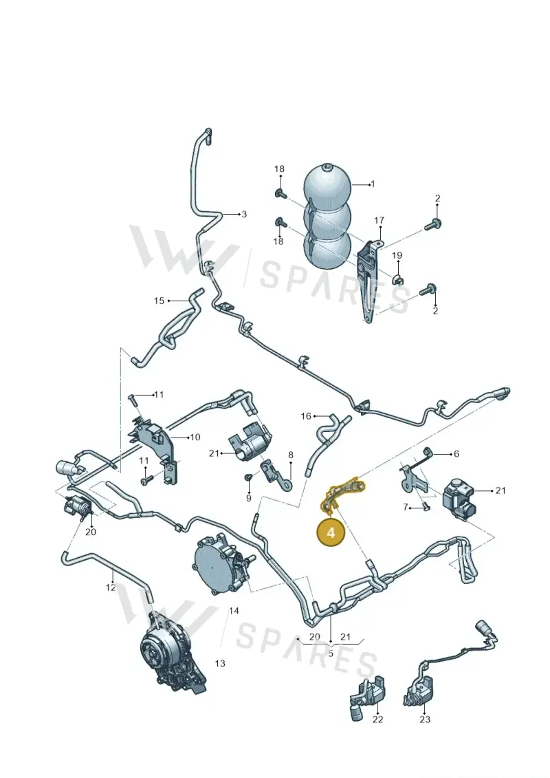 0P2133167C — Audi RS Q8 Quattro (2019-) diagram 819133900, position 4