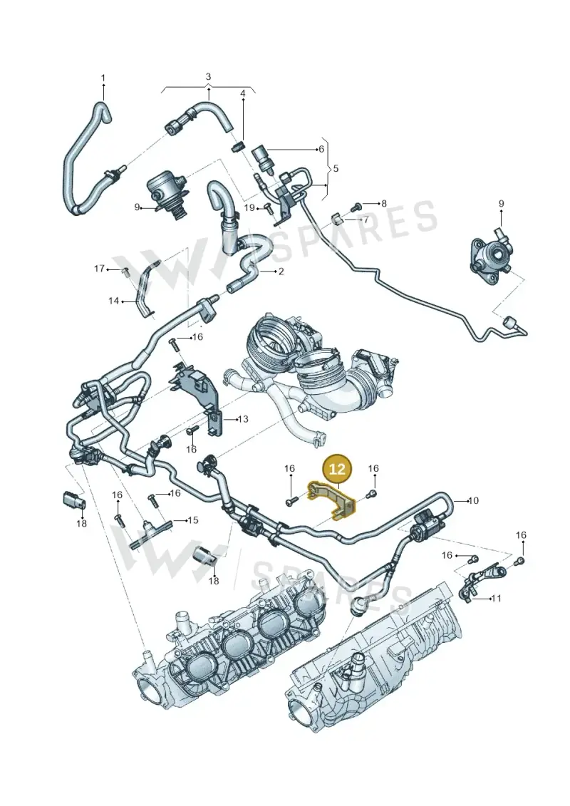 0P2133193B — Audi RS Q8 (2019-2025) diagram 819133650, position 12
