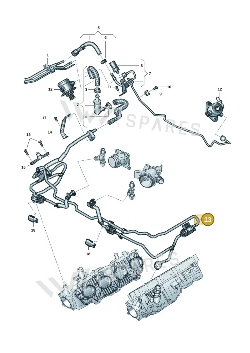 0P2133240AC — Audi RS6 Avant (2019-) diagram 537133086, position 13