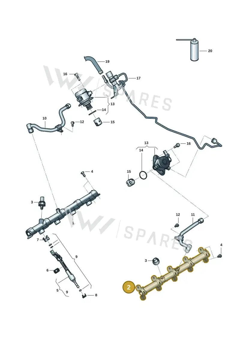 0P2133315A — Audi RS6 Avant (2019-) diagram 537133088, position 2