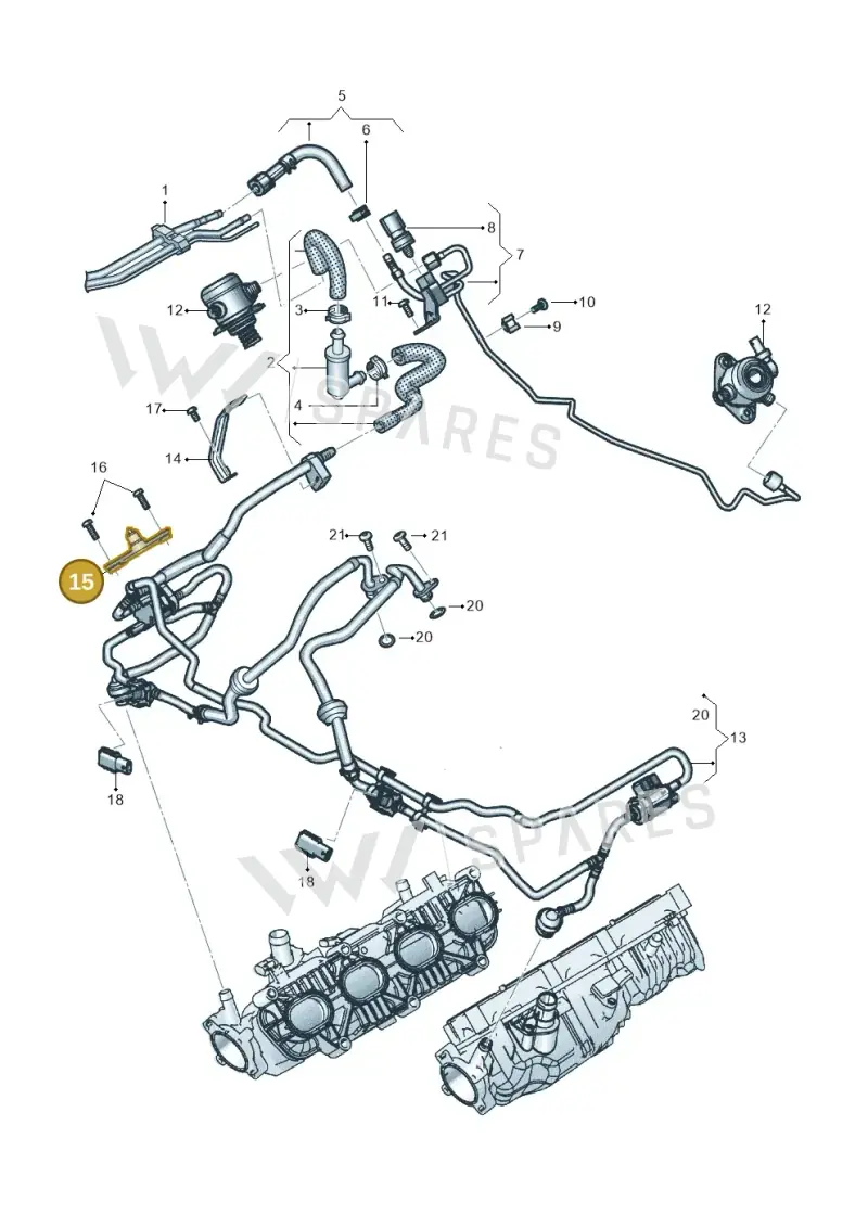 0P2133519A — Audi RS6 Avant (2019-) diagram 537133104, position 15