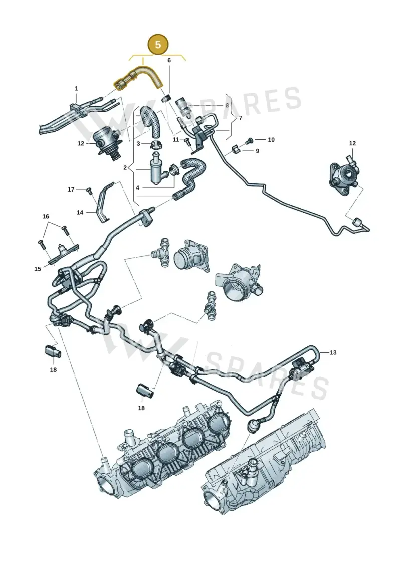0P2133986 — Audi RS6 Avant (2019-) diagram 537133086, position 5
