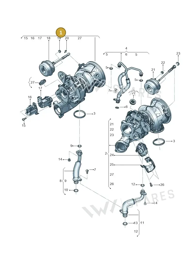 0P2145702J — Audi RS6 Avant (2019-2025) diagram 819145300, position 1