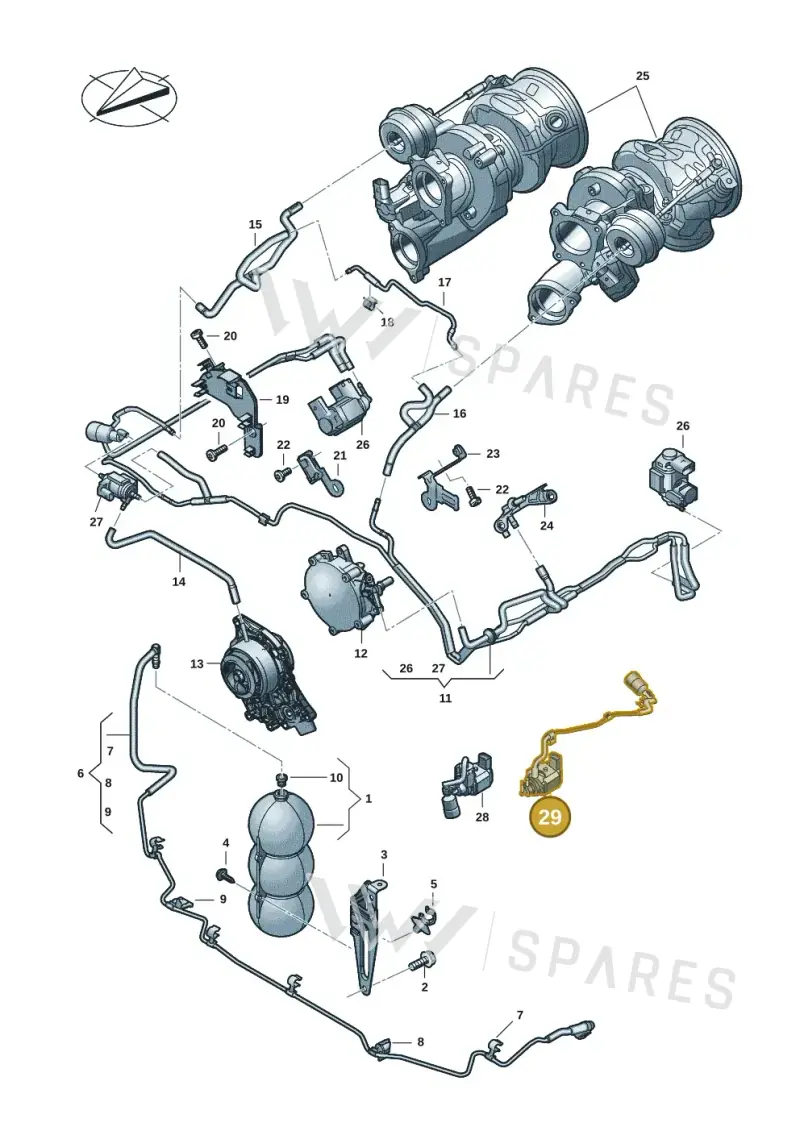 0P2198369A — Audi Q8 (2018-2025) diagram 429133086, position 29