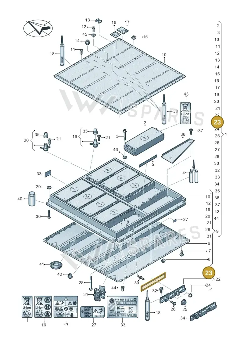 0Z1915433E — Audi Q4 Sportback (2021-2022) diagram 052915050, position 23