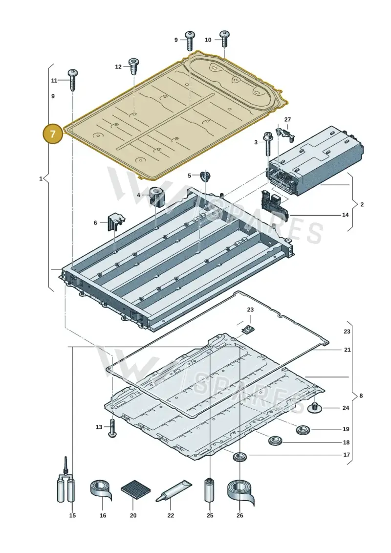 0Z3801293E — Audi Q6 e-tron (2023-2025) diagram f5s915550, position 7