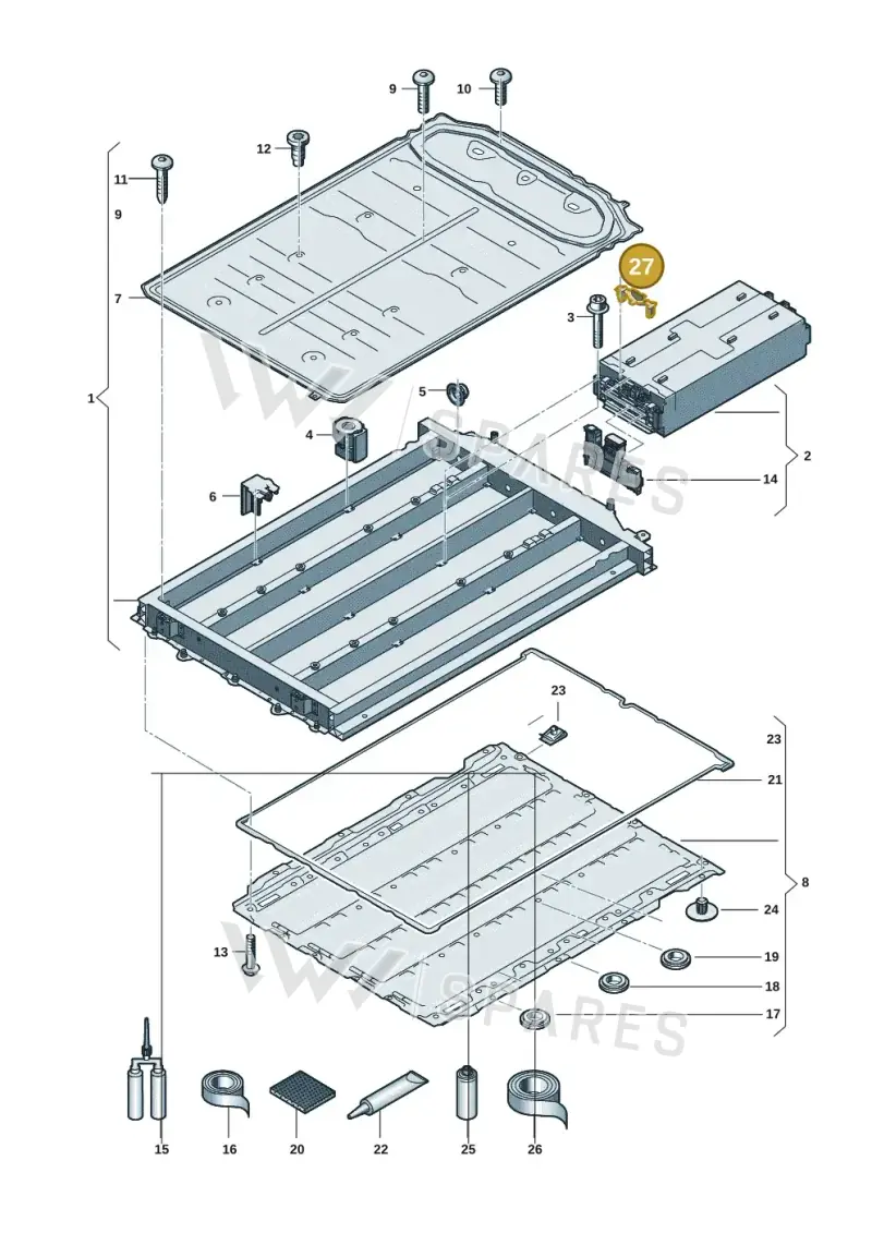 0Z3915372A — Audi Q6 e-tron (2023-2025) diagram f5s915550, position 27