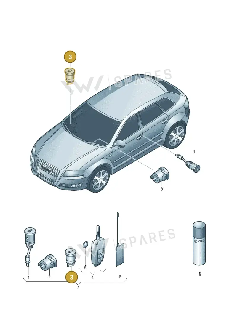 107857113JC — Audi Q3 1.4 (2016-) diagram 728837100, position 3