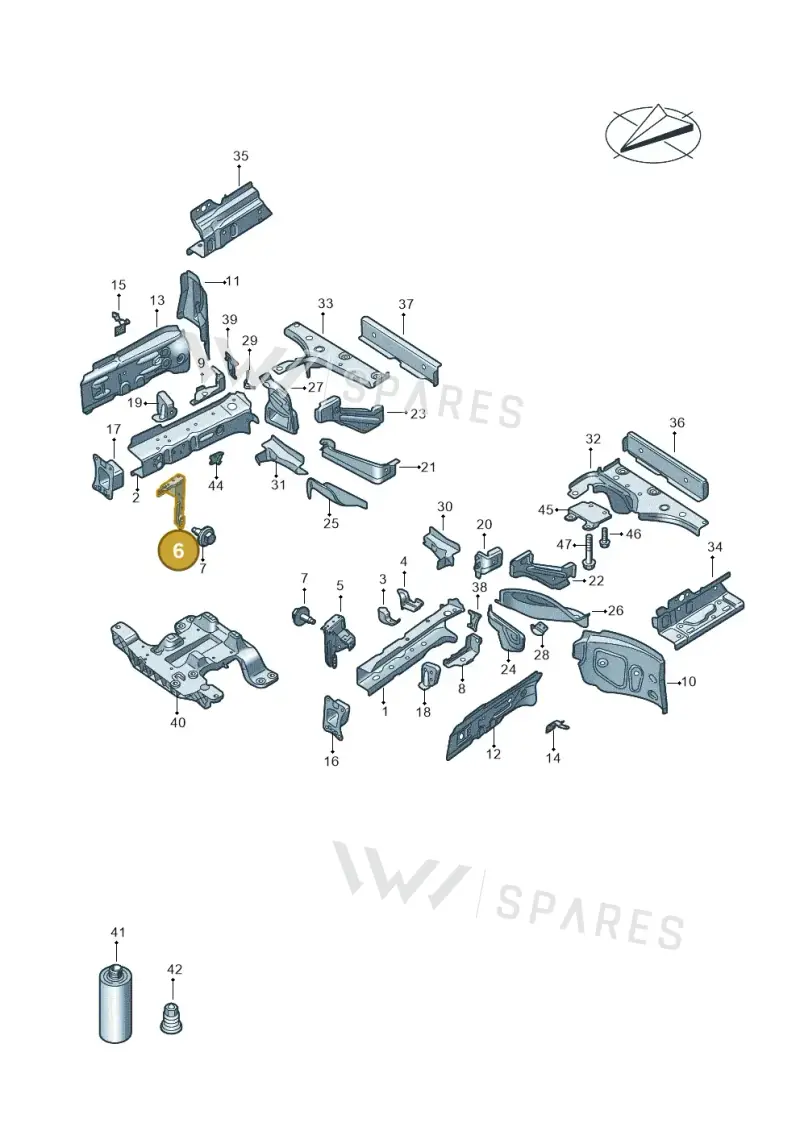 10A803714 — Audi Q4 Sportback (2021-2022) diagram 89a803000, position 6