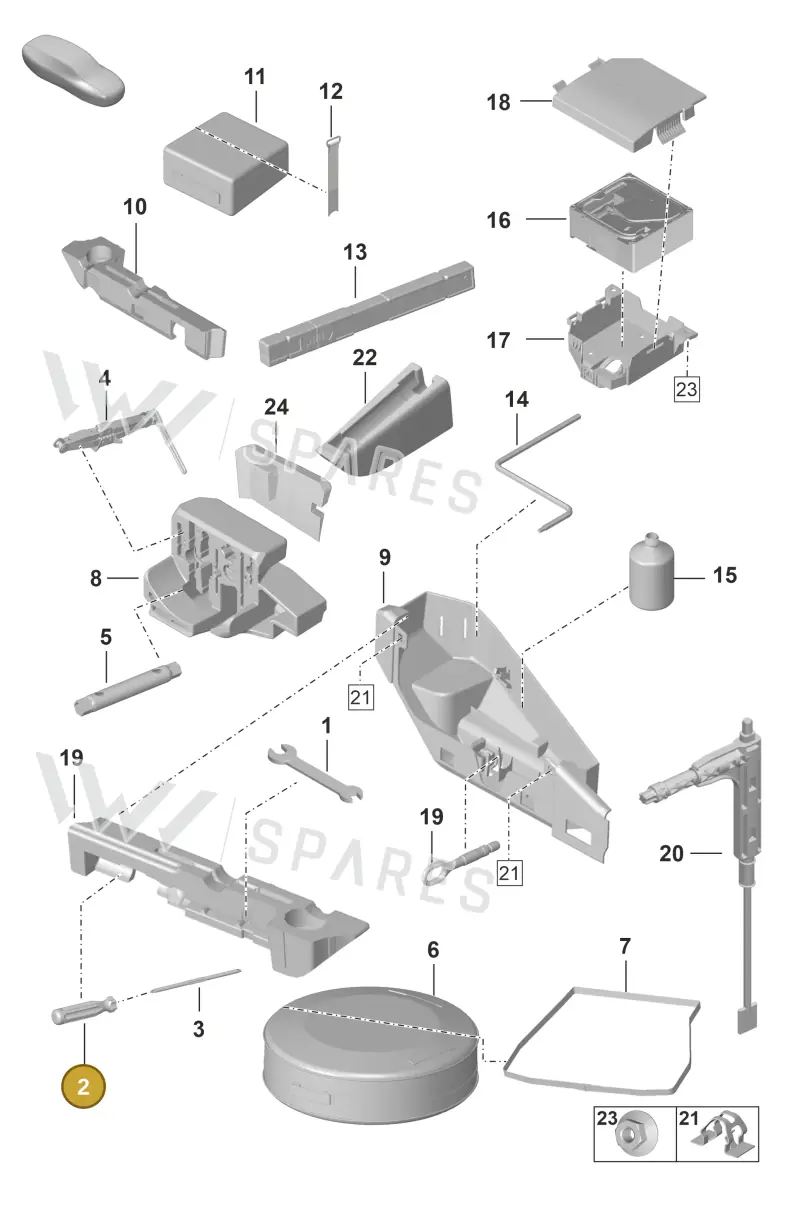 111012287 — Porsche 911 (2020-2022) diagram p53001000, position 2