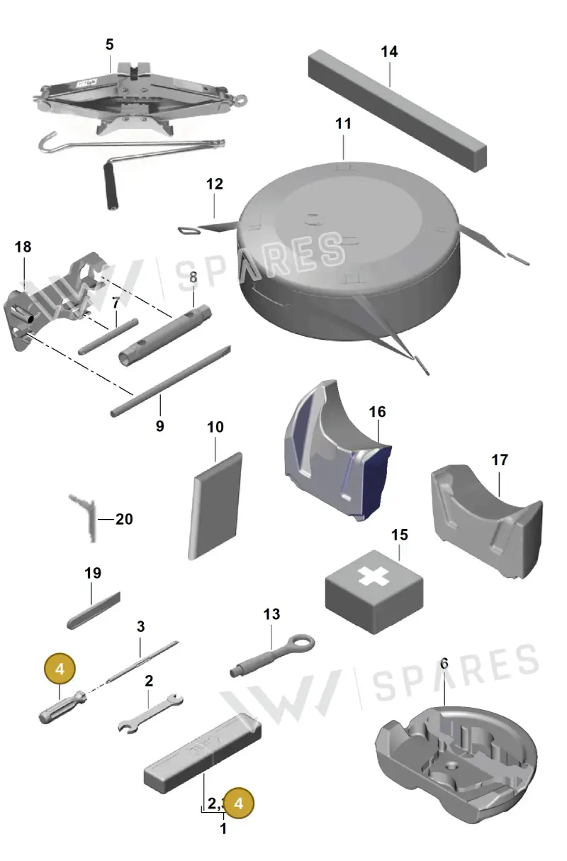 111012287 — Porsche Boxster Spyder (2019-2020) diagram p54001000, position 4