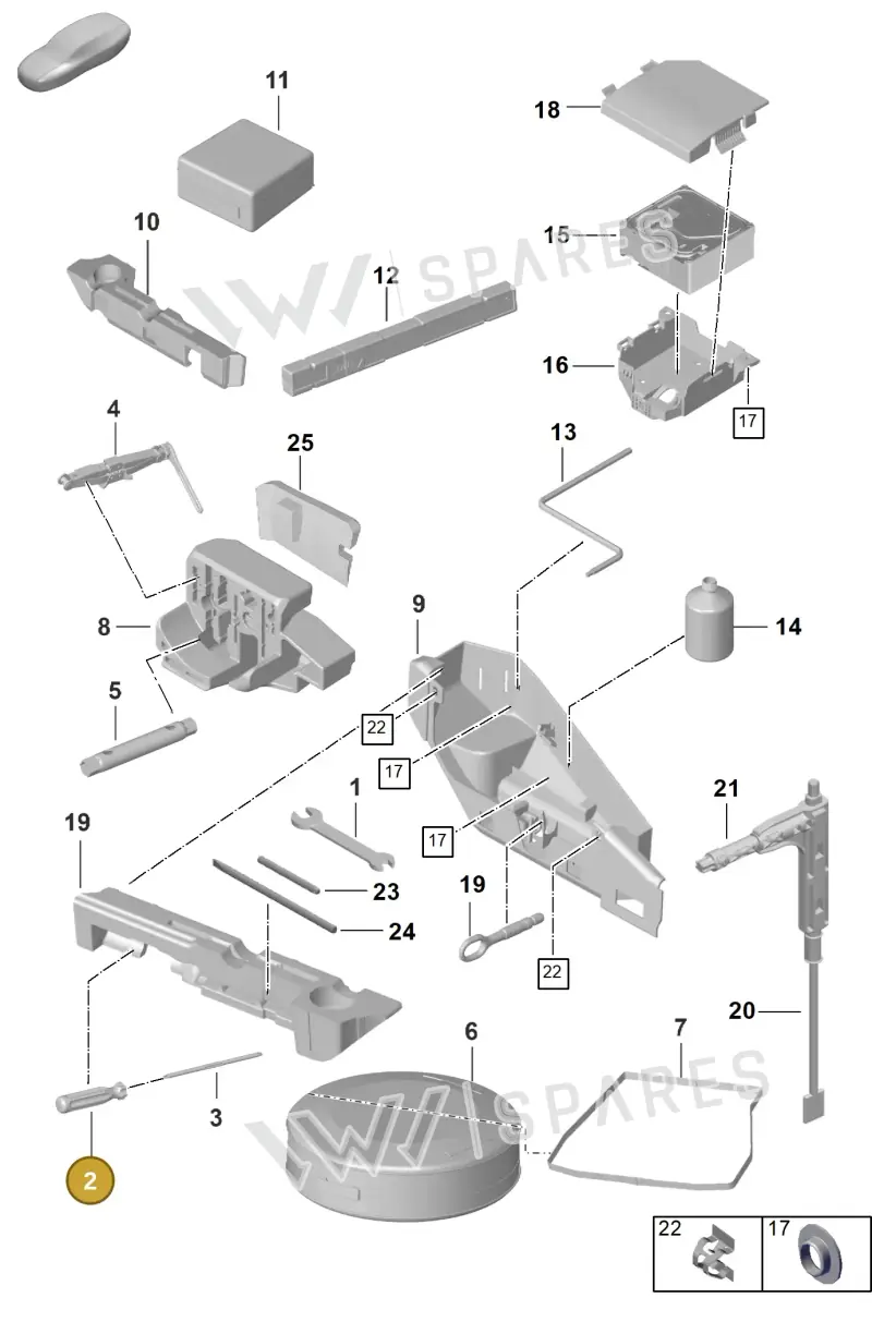 111012287 — Porsche 911 (2024-2025) diagram p63001000, position 2