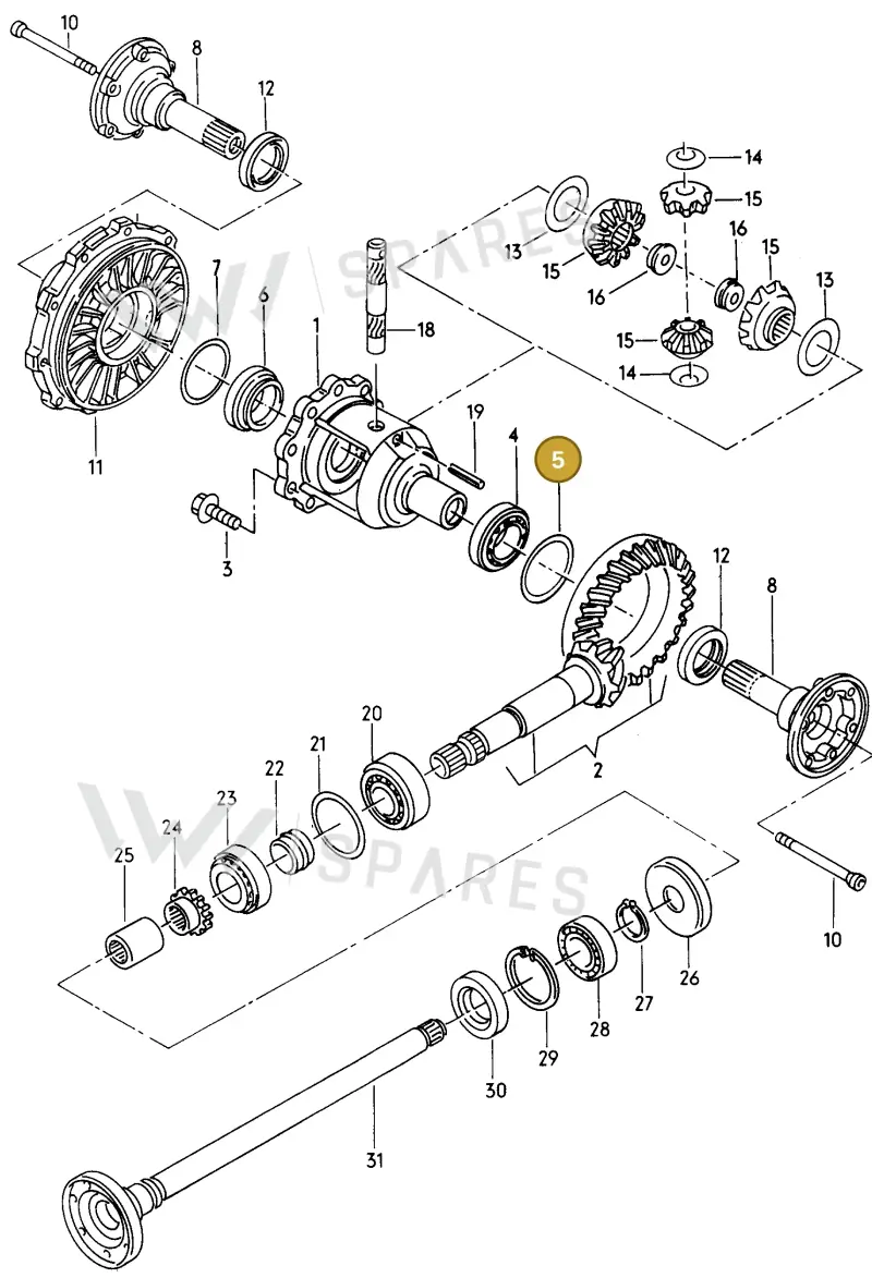 113517201A — Audi A4/Av.qu.F8D-W-> (1997-1998) diagram 157525300, position 5