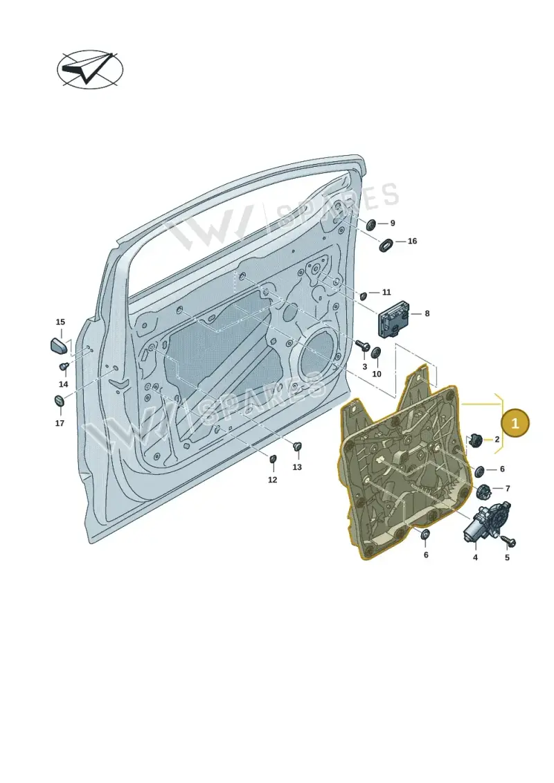 11A837462F — Audi Q4 Sportback (2021-2022) diagram 89a837060, position 1
