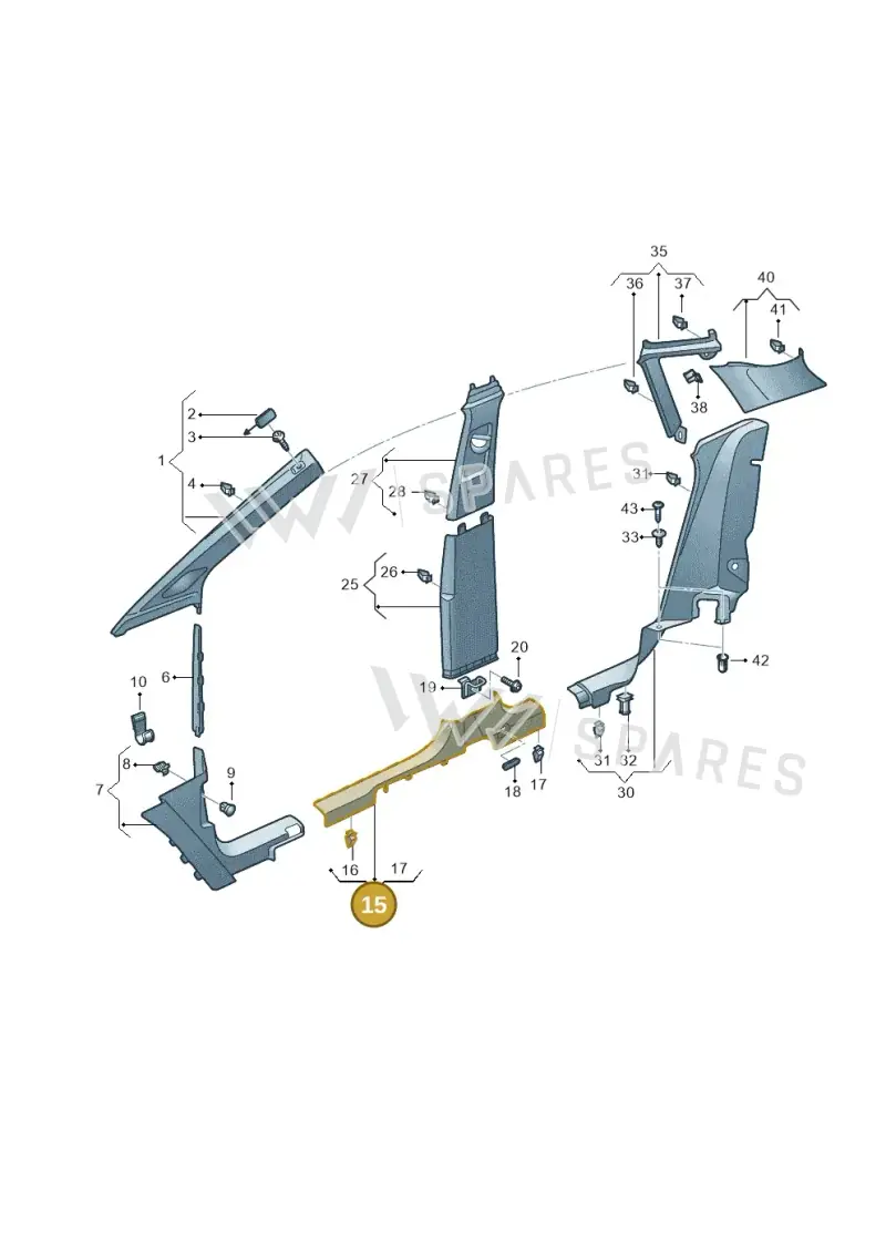 11A853371A4PK — Audi Q4 Sportback (2021-2022) diagram 89a867650, position 15