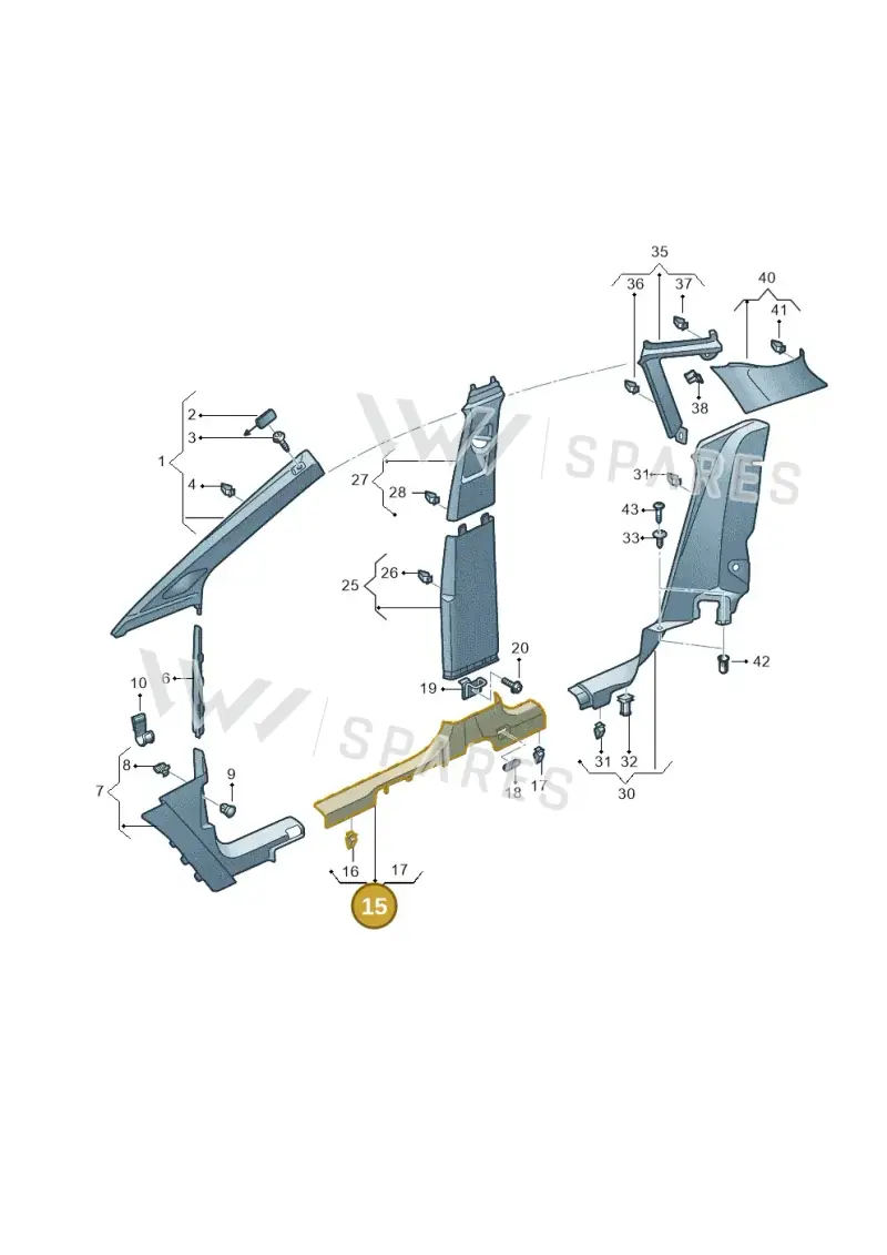 11A853372A4PK — Audi Q4 Sportback (2021-2022) diagram 89a867650, position 15