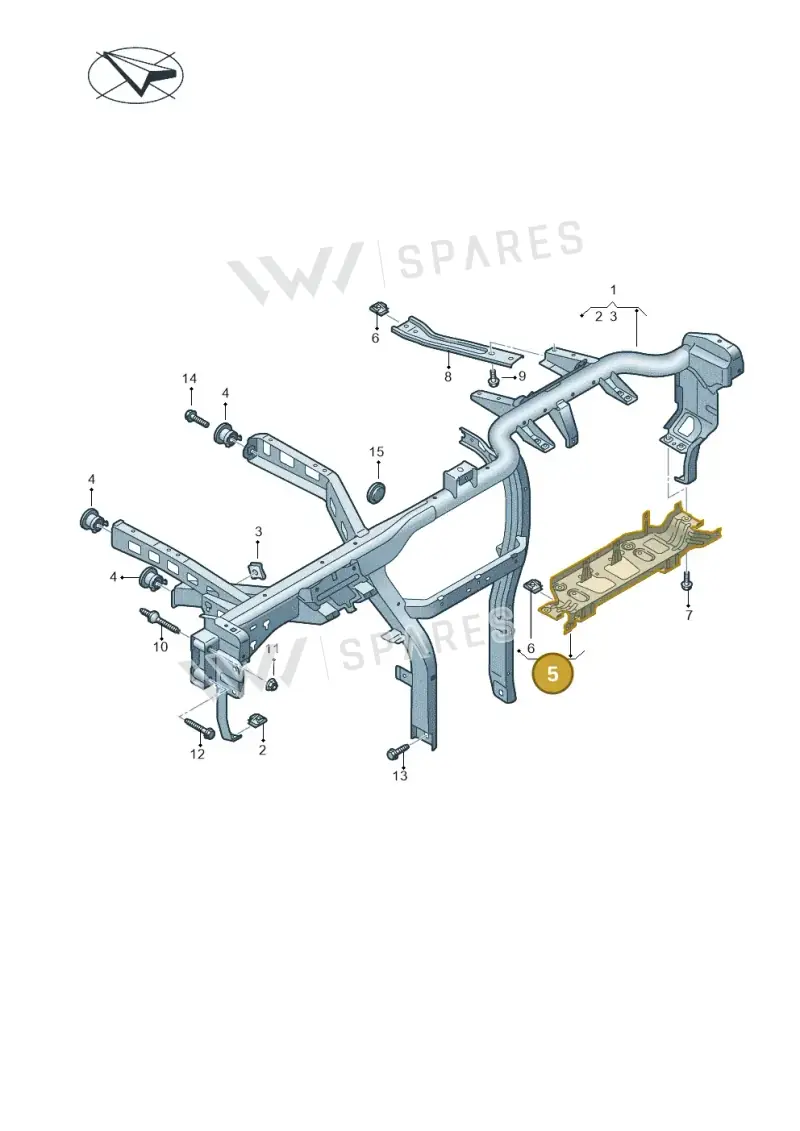 11B857296 — Audi Q4 Sportback (2021-2022) diagram 89a857000, position 5