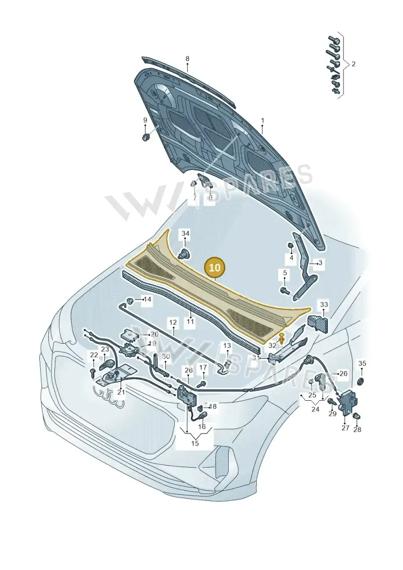 11C8194019B9 — Audi Q4 Sportback (2021-2022) diagram 89a823000, position 10
