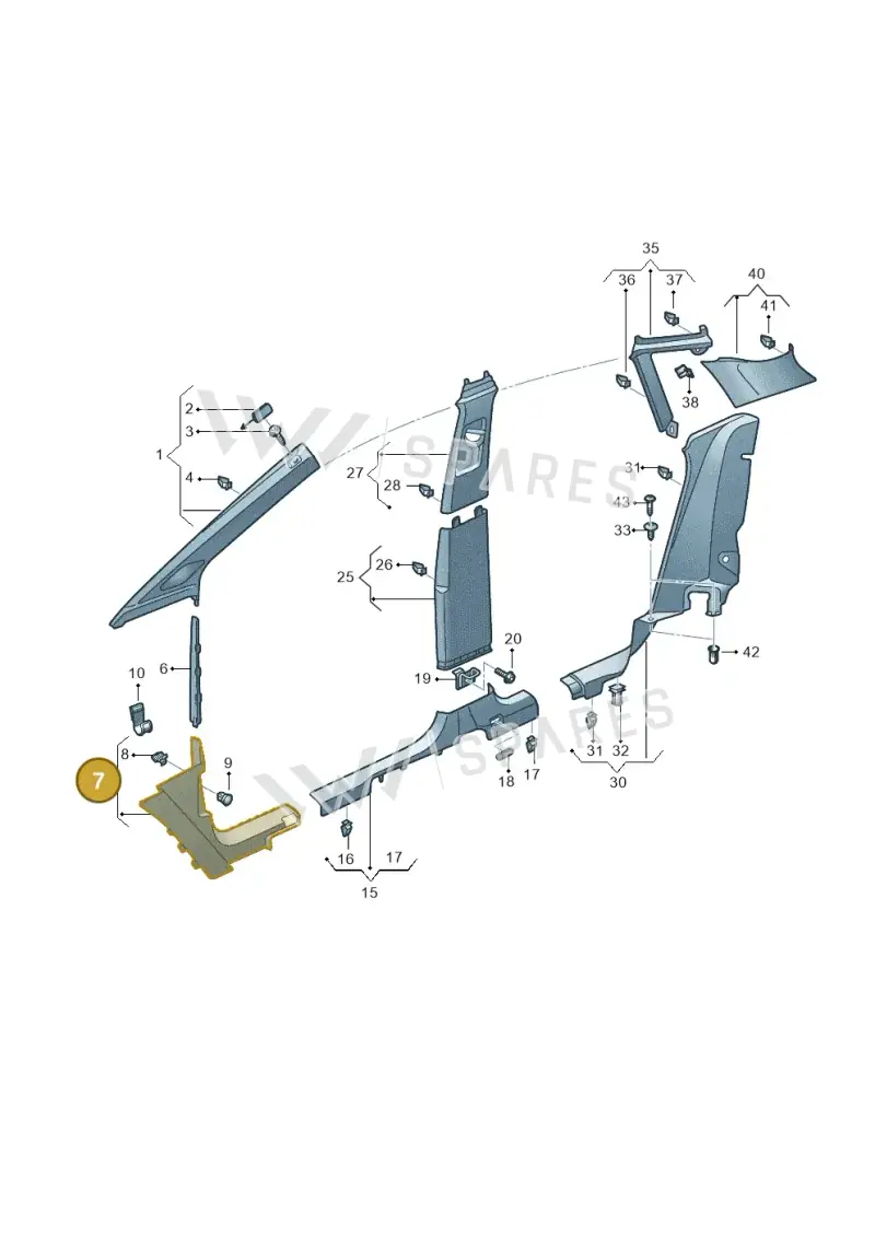 11C863484B4PK — Audi Q4 Sportback (2021-2022) diagram 89a867650, position 7