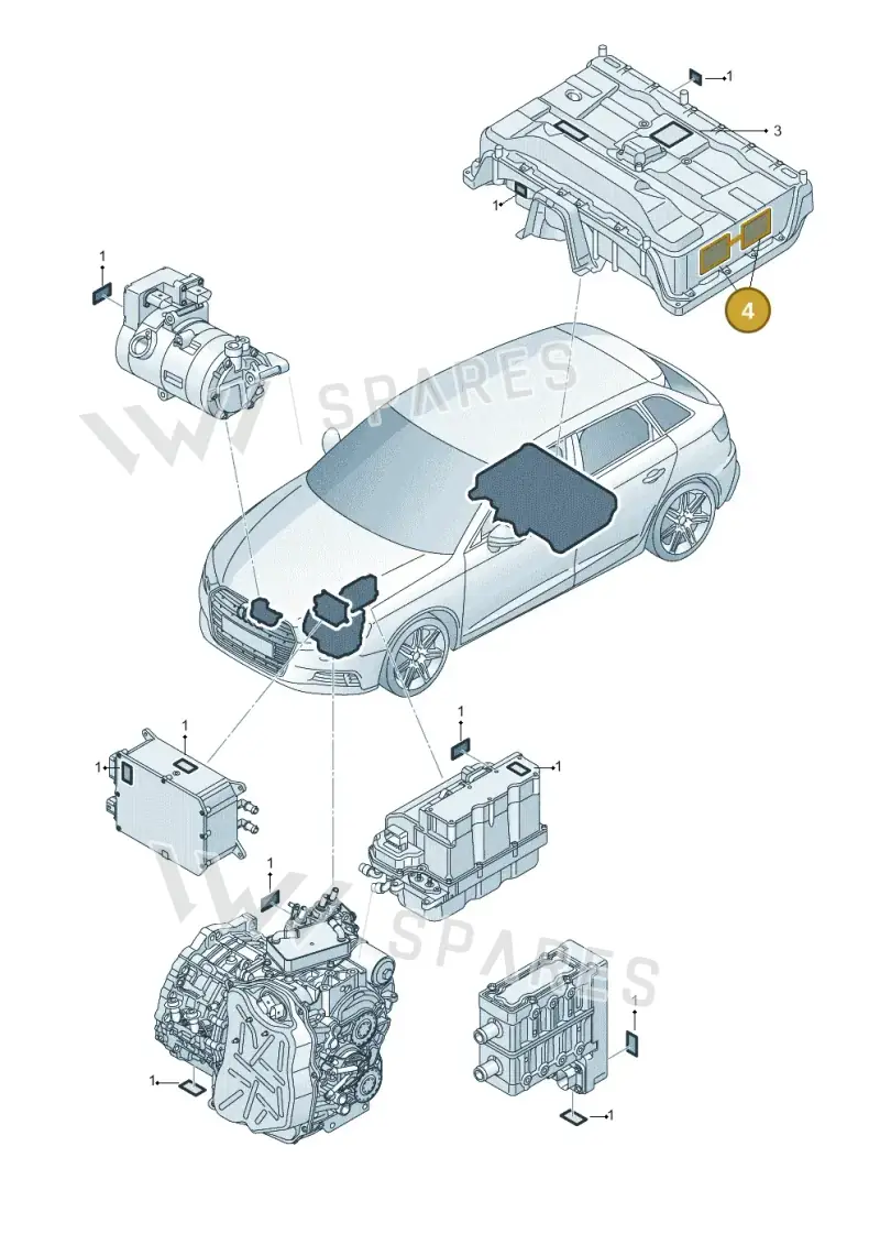 12E010006A — Audi A3 Sportback (2016-2020) diagram 890010500, position 4