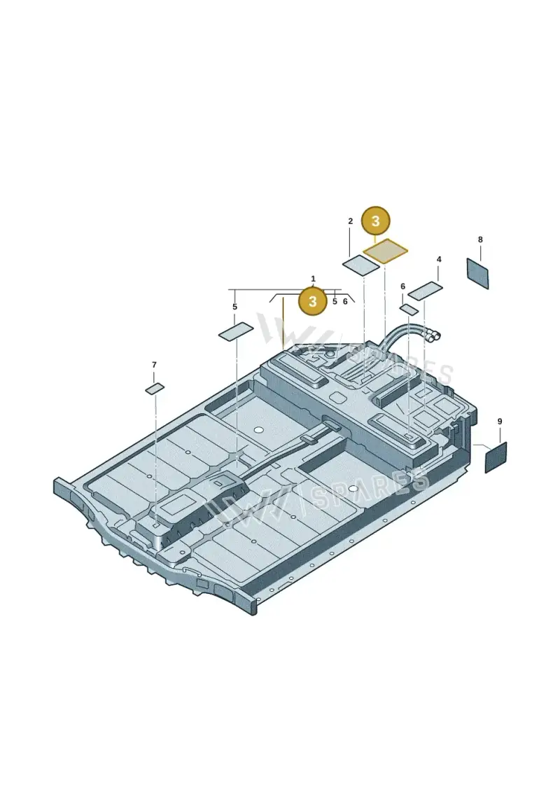 12E010006AA — Audi RS e-tron GT (2020-2020) diagram 4j1915500, position 3