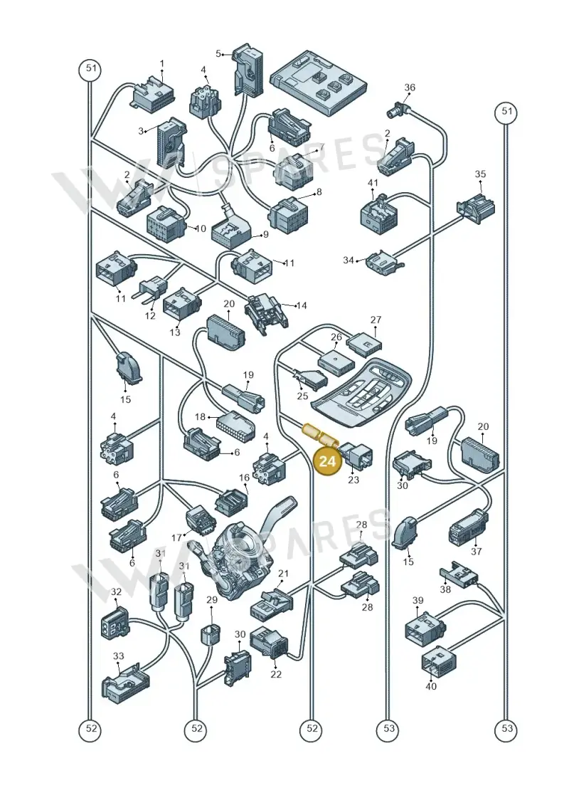 171035518B — Audi A8L qu. 3.0 TDI (2009-2014) diagram 696971820, position 24