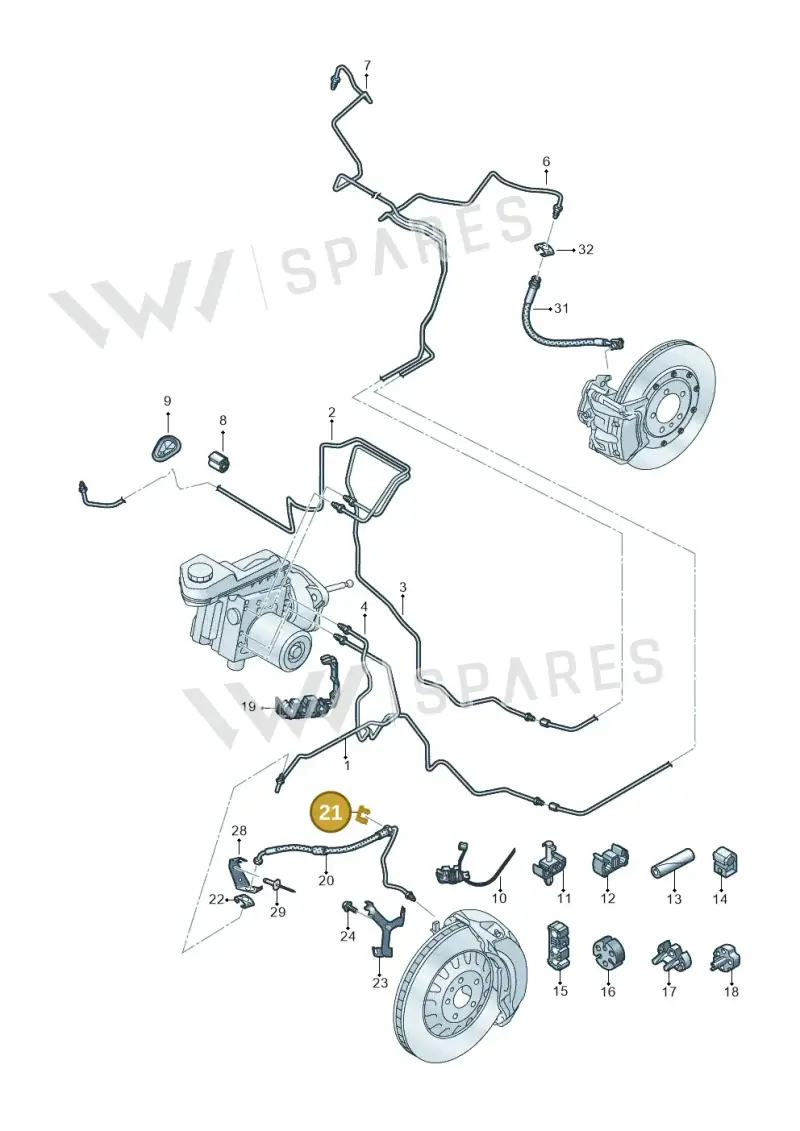 191611715 — Audi A5 Limo 2.0 (2024-) diagram 8wk611020, position 21