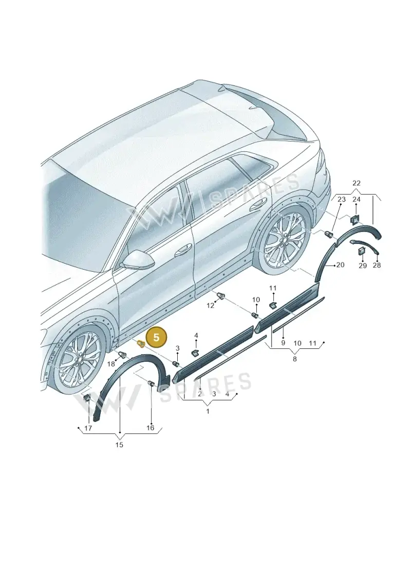 191853586C — Audi RS Q8 Quattro (2019-) diagram 429853010, position 5