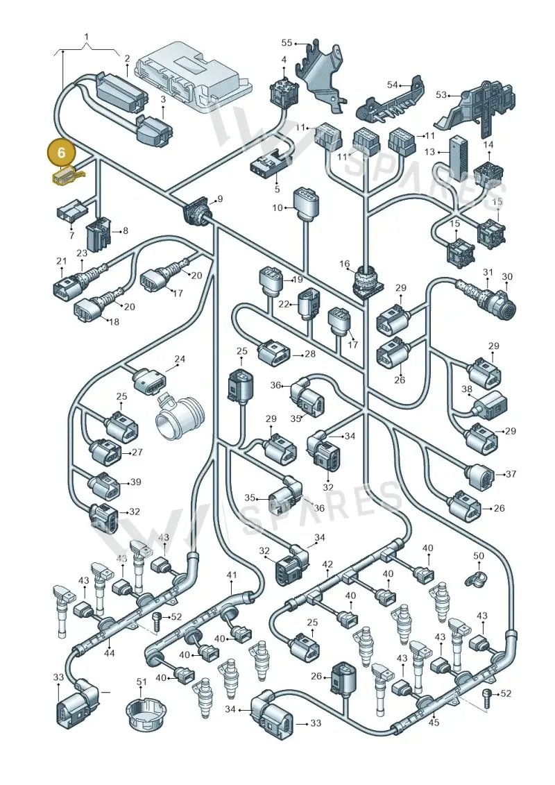 191972701 — Audi A6/S6/Avant/qu.   05> (2004-) diagram 448971350, position 6