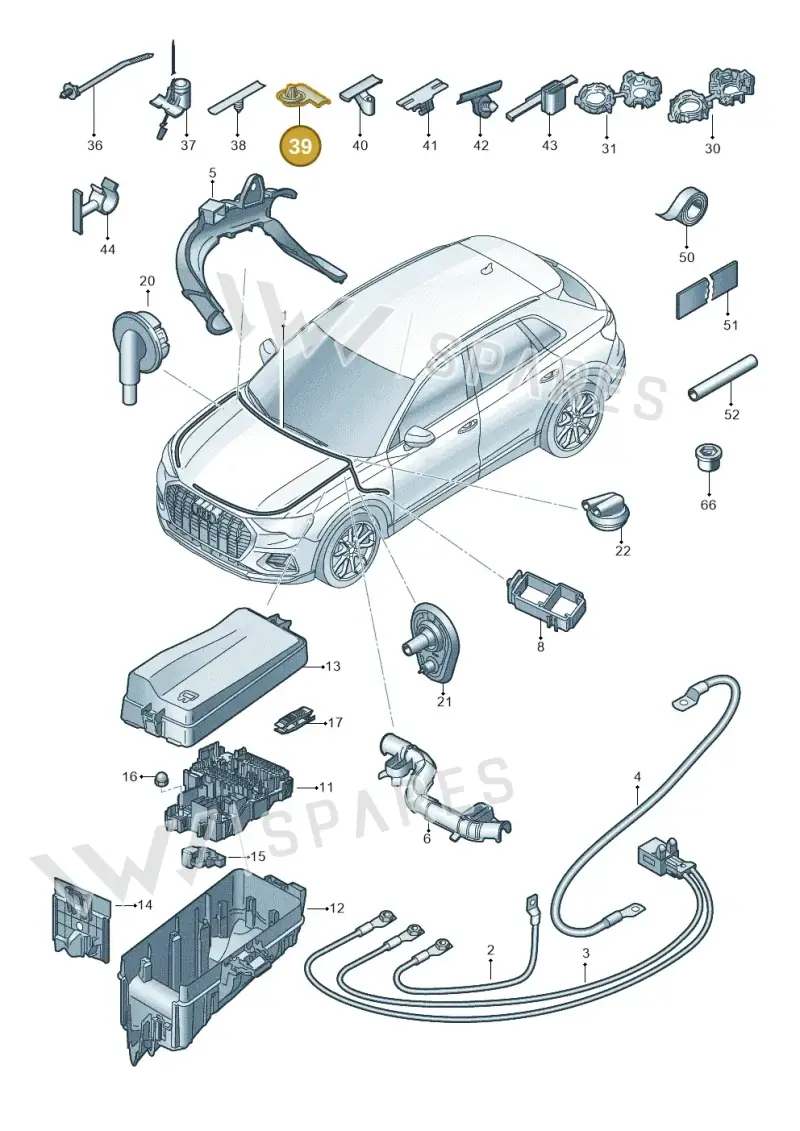 1C0971848C — Audi Q4 Sportback (2021-2022) diagram 89a971850, position 39