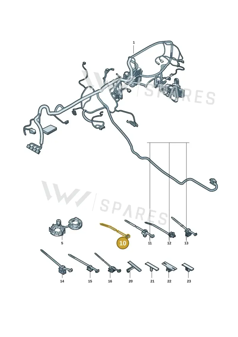 1C0971848C — Audi A5 Limo 2.0 (2024-) diagram 8wh971900, position 10
