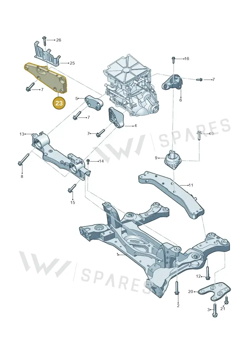 1EA199306 — Audi Q4 Sportback (2021-2022) diagram 89a199200, position 23