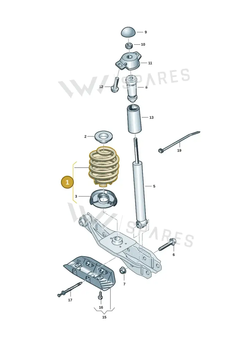 1EA511103E — Audi Q4 Sportback (2021-2022) diagram 10a511000, position 1