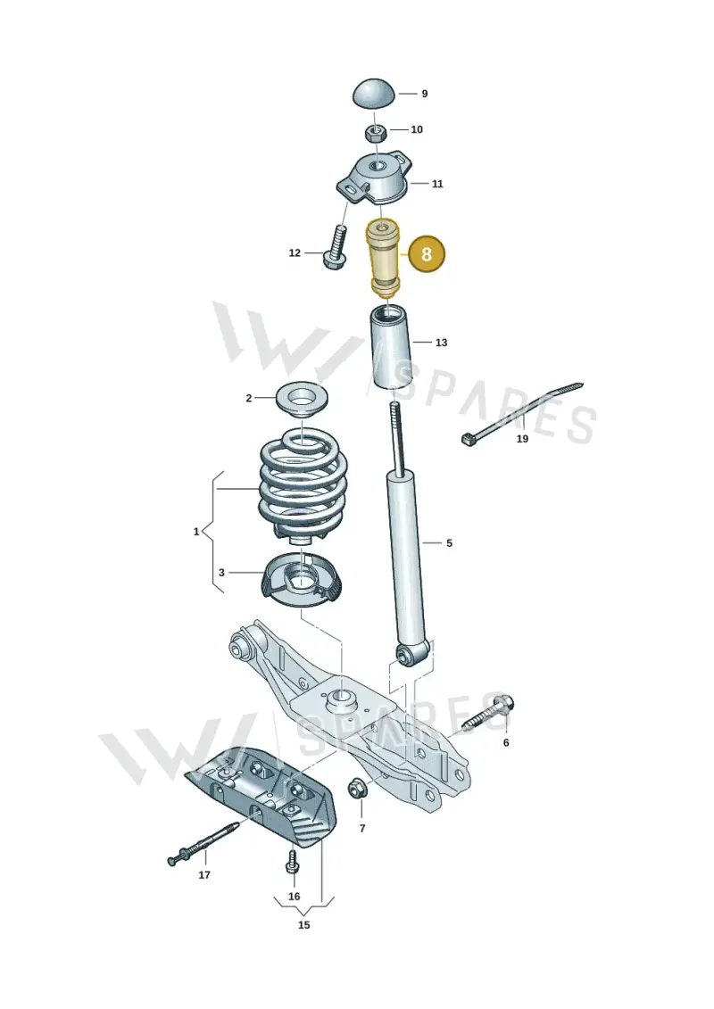 1EA511351D — Audi Q4 Sportback (2021-2022) diagram 10a511000, position 8