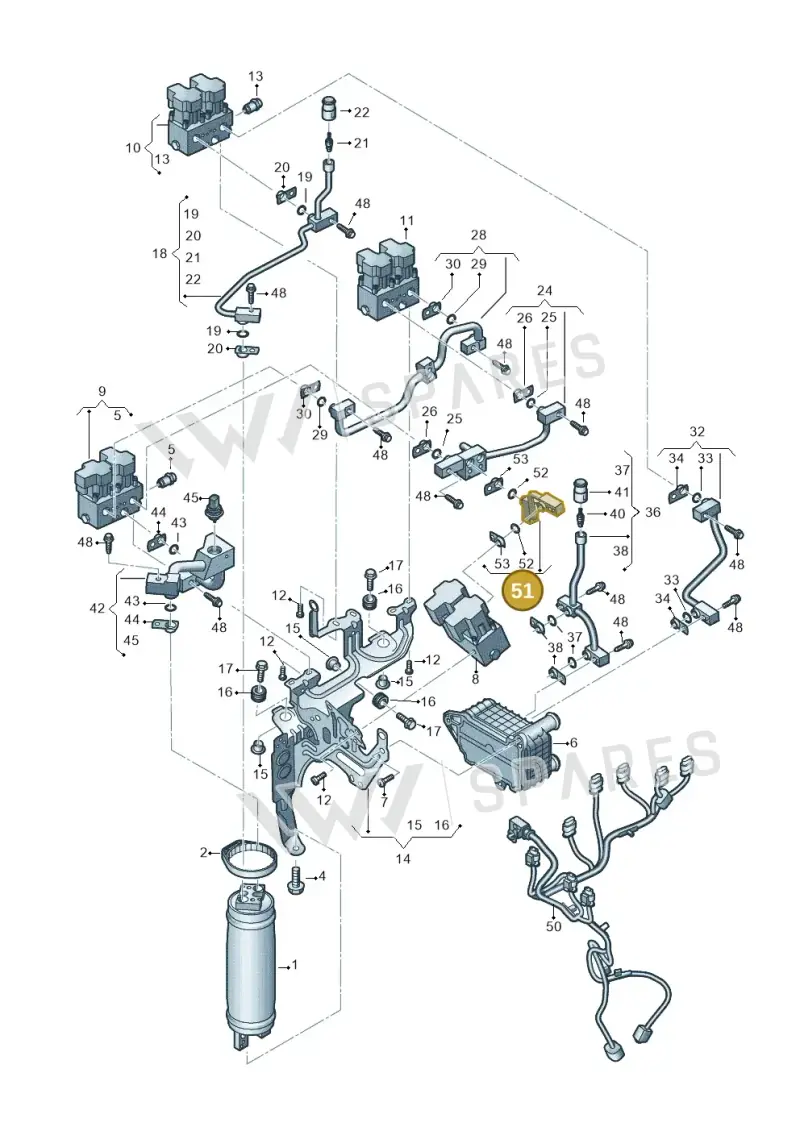 1EA816527 — Audi Q4 Sportback (2021-2022) diagram 89a260755, position 51