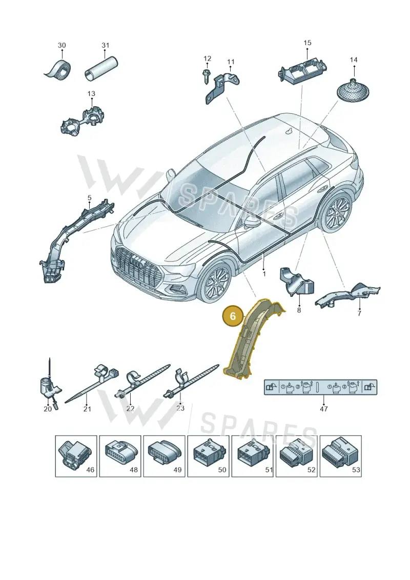 1EA971445 — Audi Q4 Sportback (2021-2022) diagram 89a971950, position 6