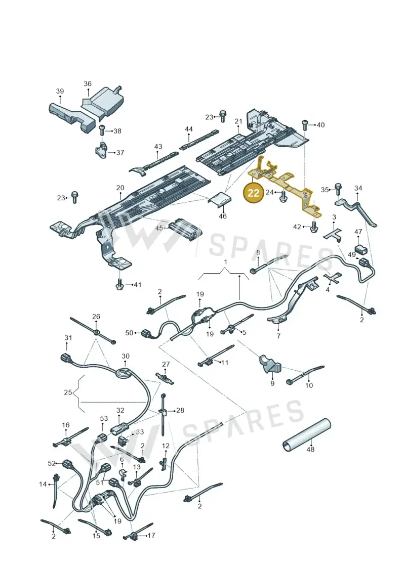 1EA971844A — Audi Q4 Sportback (2021-2022) diagram 89a970200, position 22