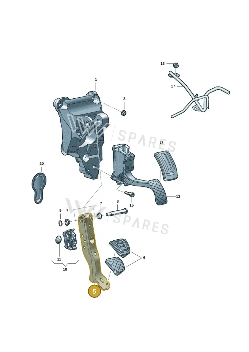 1EB723151B — Audi Q4 Sportback (2021-2022) diagram 89a723250, position 5