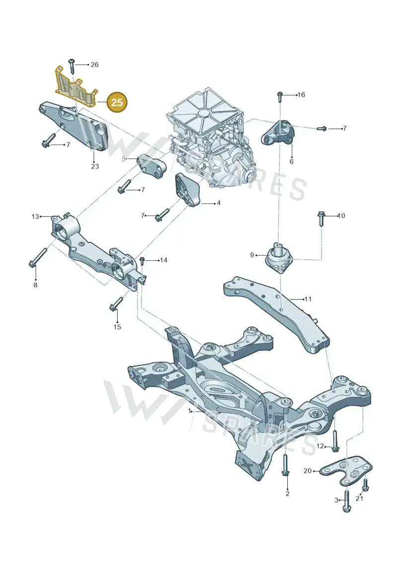 1EC803461A — Audi Q4 Sportback (2021-2022) diagram 89a199200, position 25