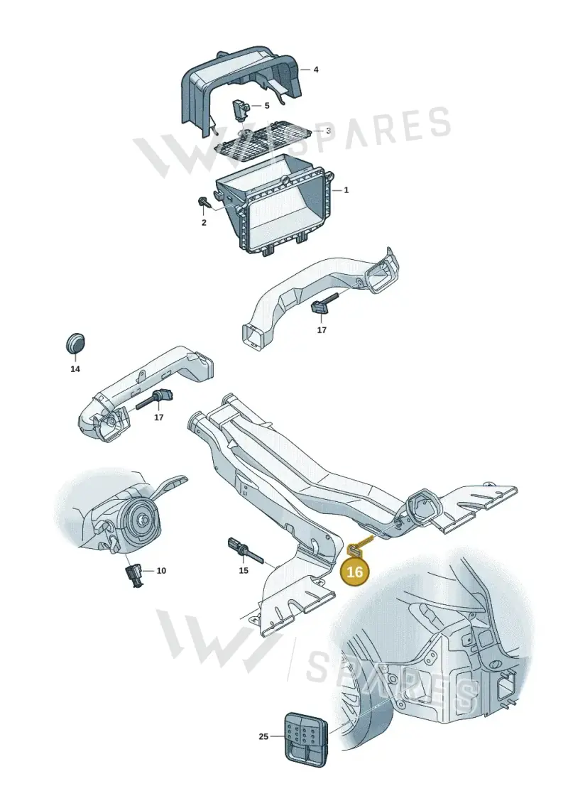 1EE907543A — Audi Q6 e-tron (2023-) diagram f5s819100, position 16