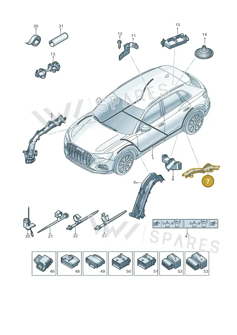1EE971824B — Audi Q4 Sportback (2021-2022) diagram 89a971950, position 7