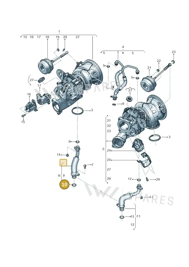1H0919371 — Audi RS6 Avant (2019-) diagram 819145300, position 10