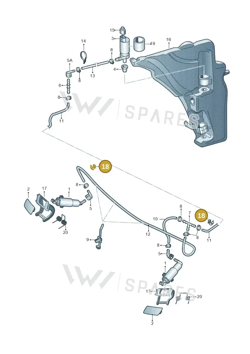1H0955846 — Audi Q5 qu. 2.0 TDI (2008-2012) diagram 620955300, position 18