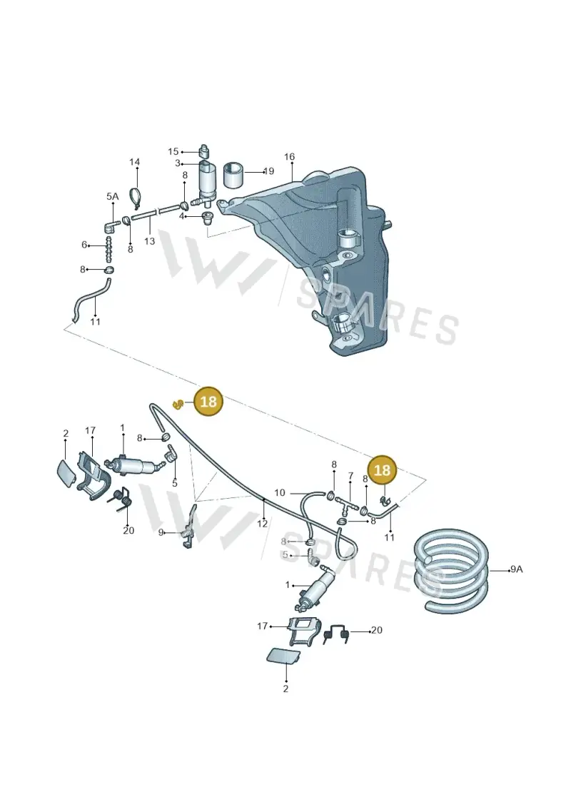 1H0955846 — Audi Q5 qu. 2.0 (2009-2018) diagram 687955030, position 18