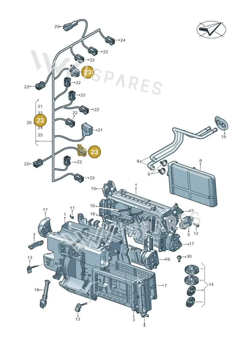 1H0972702A — Audi RS6 Avant (2019-) diagram 435820021, position 23