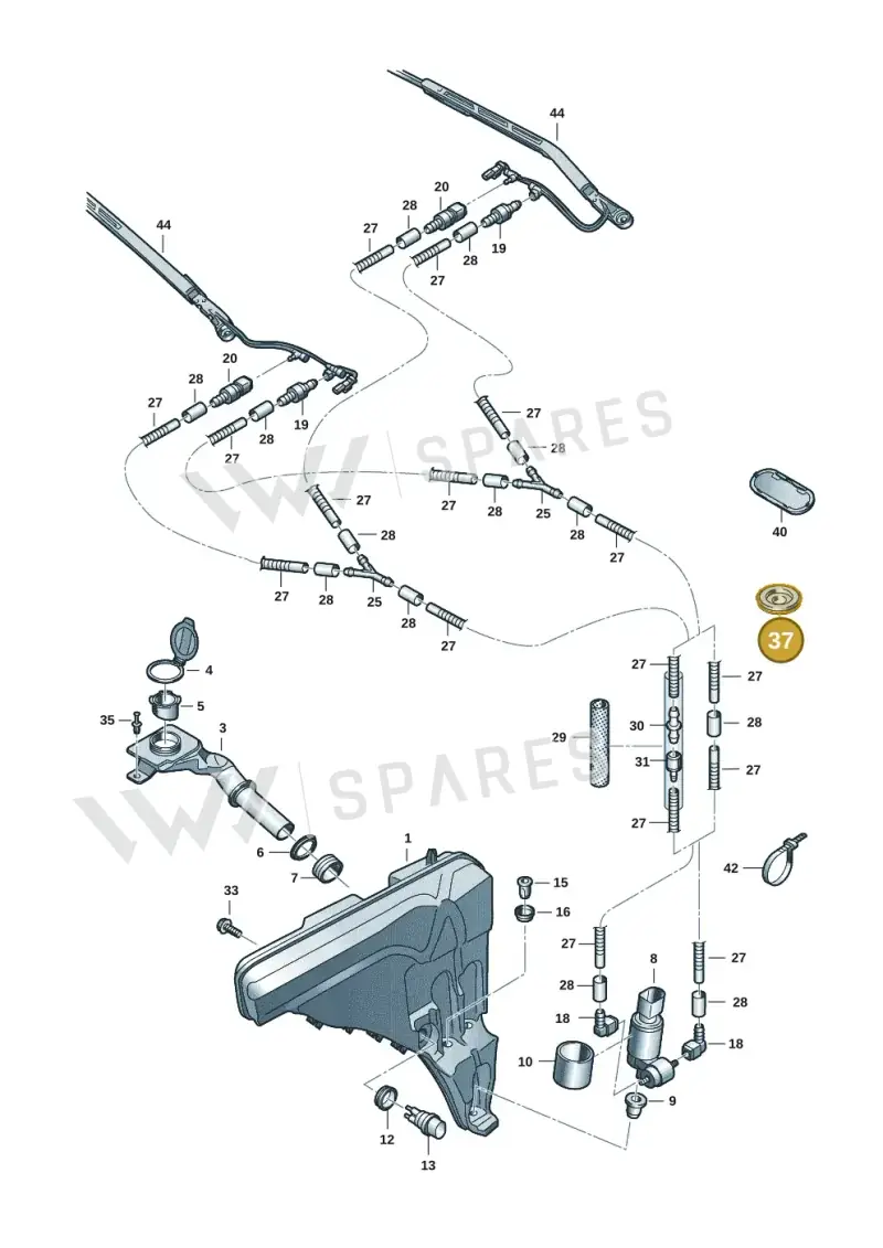 1H4971908A — Audi Q7 qu. 3.0 TDI (2015-2019) diagram 429955015, position 37