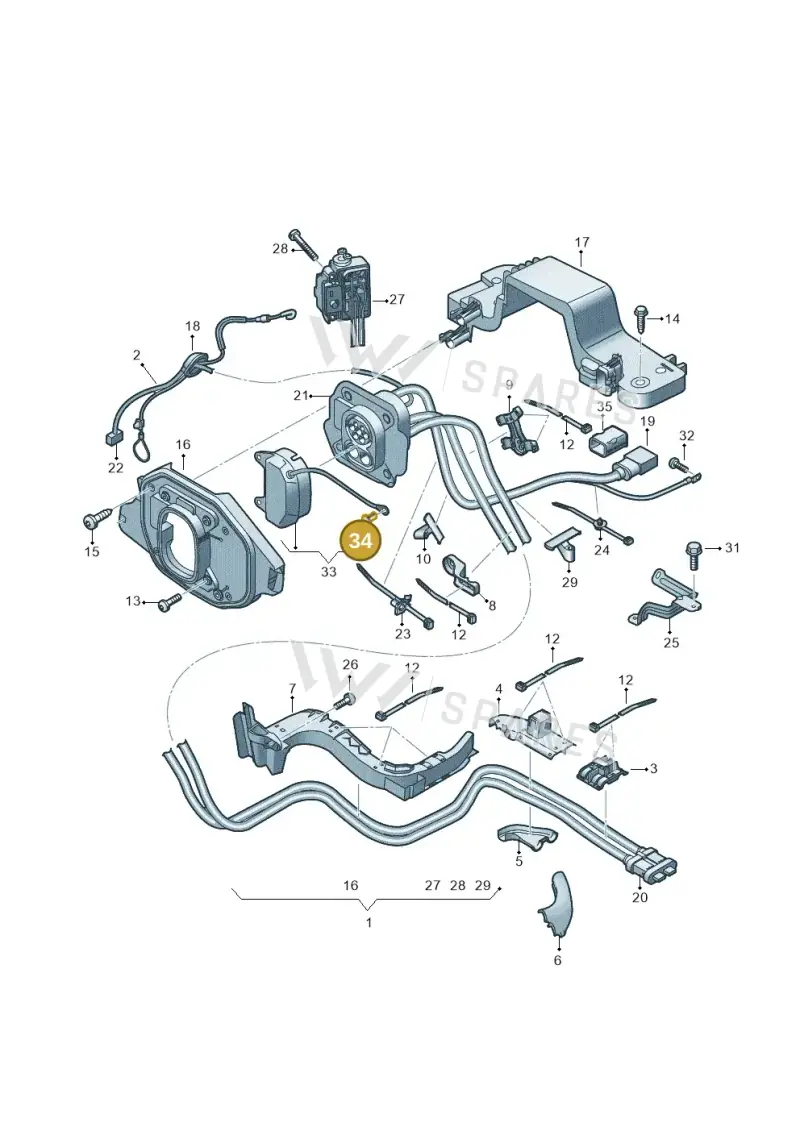 1J0201250 — Audi Q4 Sportback (2021-2022) diagram 89a970310, position 34