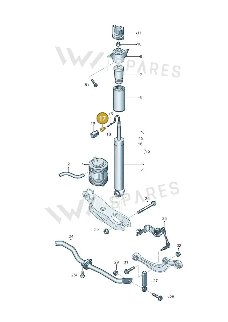 1J0906102 — Audi Q6 e-tron (2023-) diagram 896511150, position 17